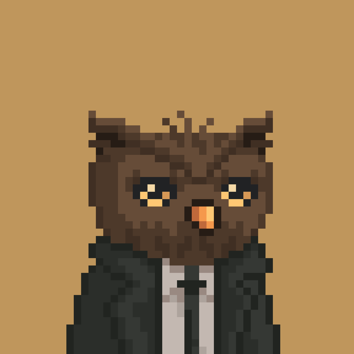Woke up and bought this smooth owl <a href="/CrittersCult/">ℭ𝔯𝔦𝔱𝔱𝔢𝔯𝔰 ℭ𝔲𝔩𝔱</a> hoped my monke have that suit