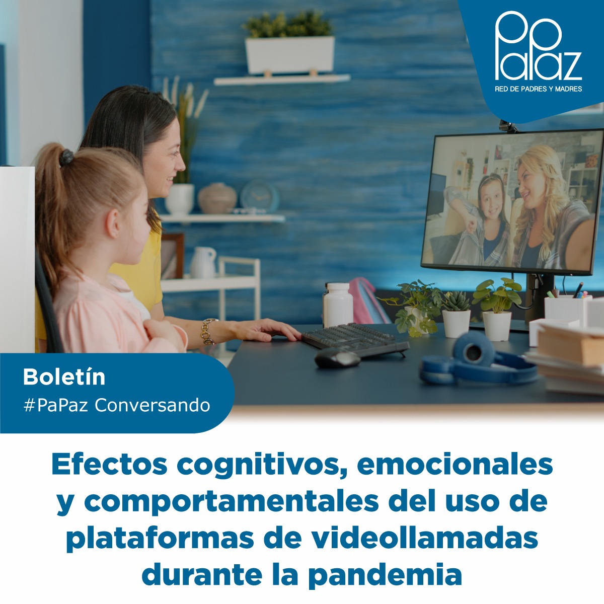 RedPaPaz's tweet photo. ¿Cuáles fueron los efectos cognitivos, emocionales y comportamentales del uso de plataformas de videollamadas durante la pandemia? 
Lo invitamos a leer nuestro boletín #PaPazConversando en https://t.co/m7JV7U7SPd https://t.co/q4B22UoR5X