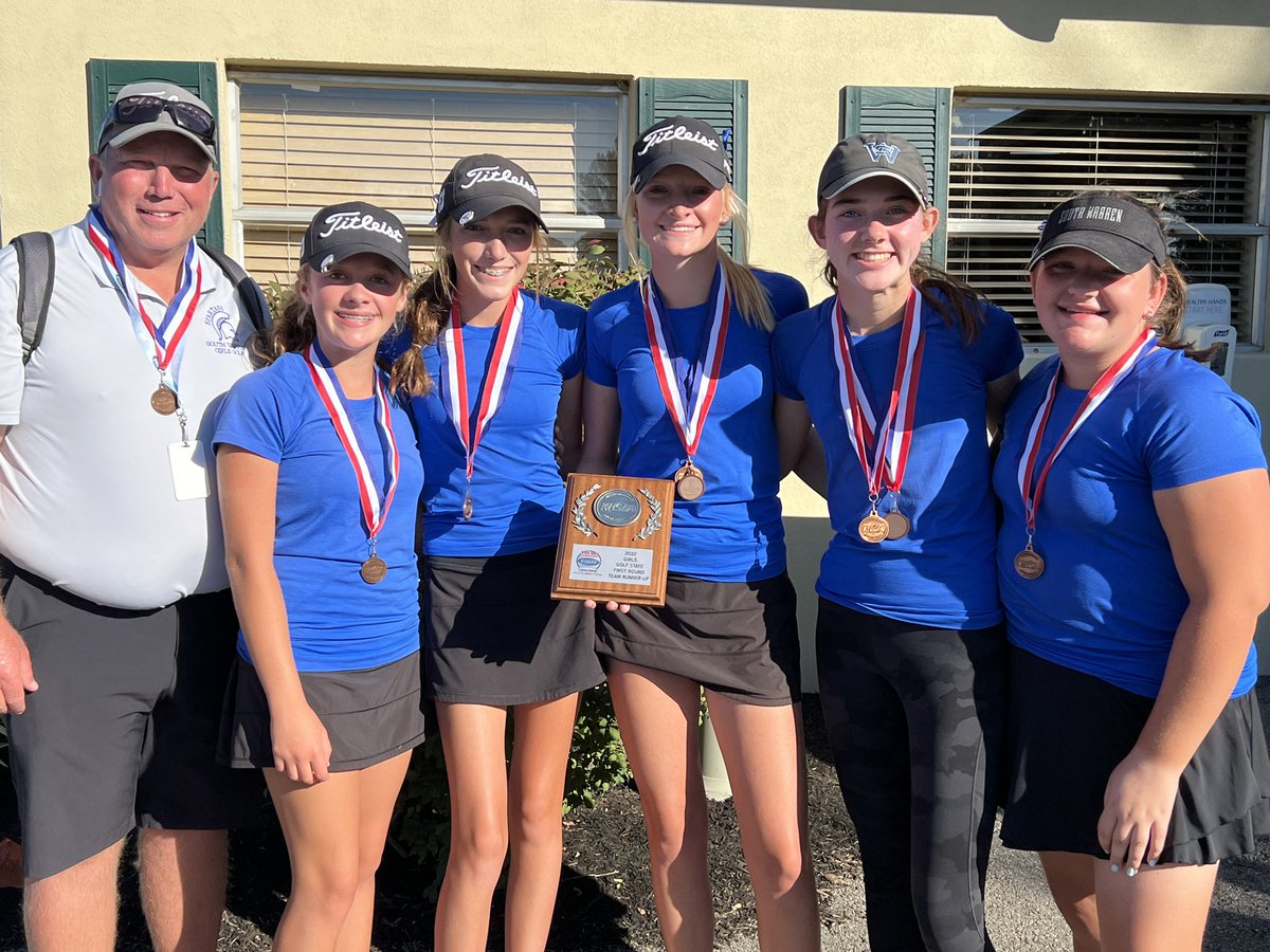 SWHSLadyGolf's tweet image. What an amazing day under windy conditions and tough pin placements. These gals finished runner up at State Round 1 to advance to State Final Rounds. Looking forward to seeing these girls playing more golf 🏆⚔️⛳️🏌️‍♀️⚔️🏆