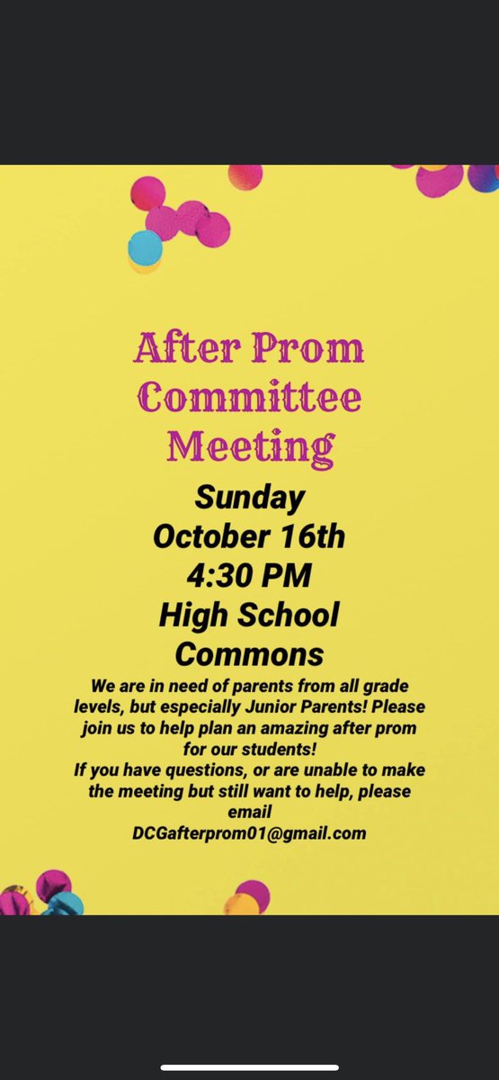 You won’t want to miss this meeting!!!  EXCITING NEWS!!