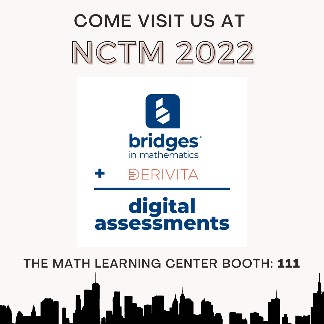 Elementary math teachers rejoice! We have teamed up with <a href="/MLCmath/">The Math Learning Center</a> and can't wait to show you what we've got!

Visit us at Math Learning Center's booth #111 at NCTM's annual meeting and exposition in LA! 

#NCTM2022