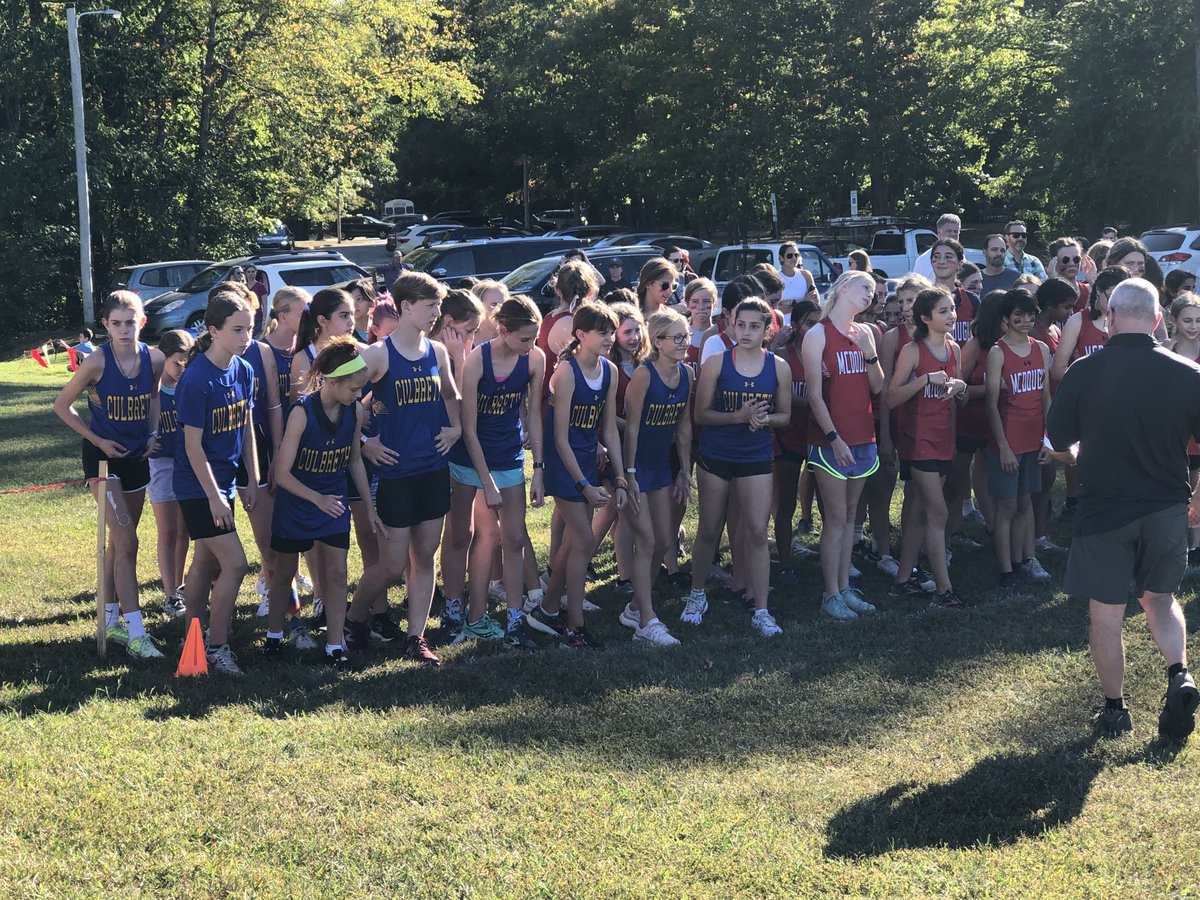 ⁦<a href="/CulbrethCougars/">Culbreth Middle School</a>⁩ runners on your mark… #CC