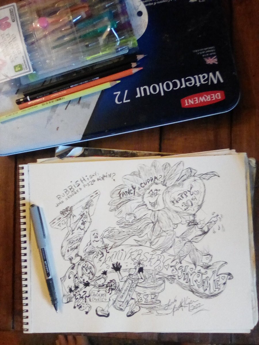 Gave my uniball pen a workout, next is colouring , my favorite brain exercise.... Love my toys !!! 
 amazon.ca/clouddrive/sha…