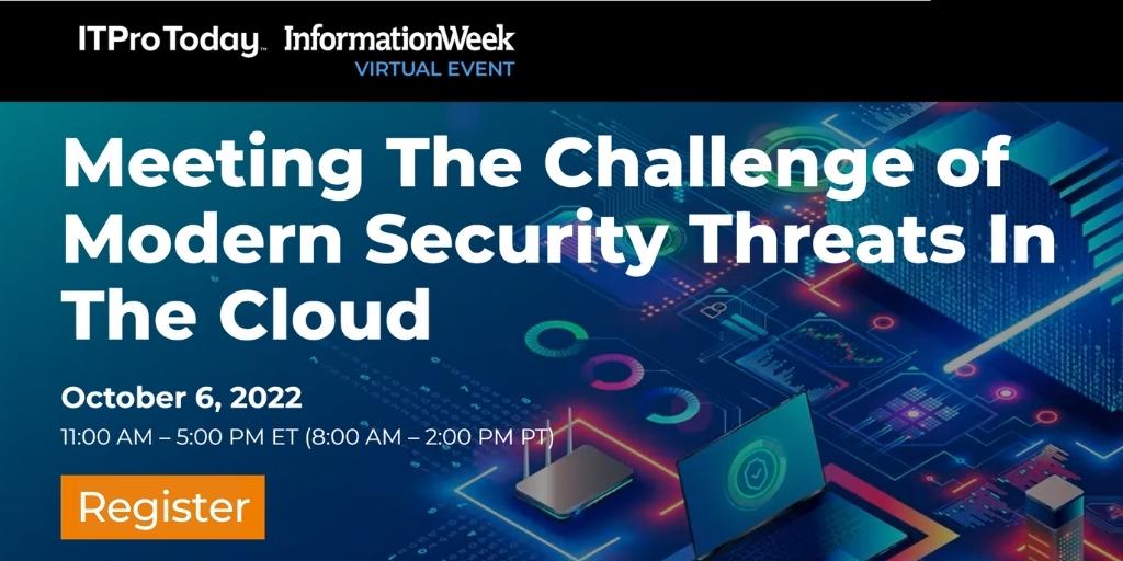 t_Continuum's tweet photo. Excited to share that #JoeOnisick is #keynoting @InformationWeek's "𝐌𝐞𝐞𝐭𝐢𝐧𝐠 𝐓𝐡𝐞 𝐂𝐡𝐚𝐥𝐥𝐞𝐧𝐠𝐞 𝐨𝐟 𝐌𝐨𝐝𝐞𝐫𝐧 𝐒𝐞𝐜𝐮𝐫𝐢𝐭𝐲 𝐓𝐡𝐫𝐞𝐚𝐭𝐬 𝐈𝐧 𝐓𝐡𝐞 𝐂𝐥𝐨𝐮𝐝" event.
Want in? Don't worry, we know people. Register👉 https://t.co/Jig7tLFR9R
@JoeOnisickBot https://t.co/fOh7ewMHJg