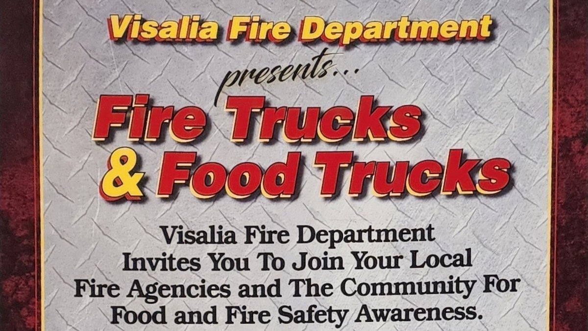 Fire Trucks &amp; Food Trucks is back this weekend in downtown Visalia! 🚒 Join <a href="/VisaliaFire/">Visalia Fire Dept.</a> along with <a href="/CALFIRE_TUU/">CAL FIRE Tulare Unit</a> and <a href="/TulareCoFire/">Tulare County Fire</a>. Enjoy safety demonstrations, delicious food trucks and meet some of our communities local heroes! Details: ow.ly/REWh50KVebk