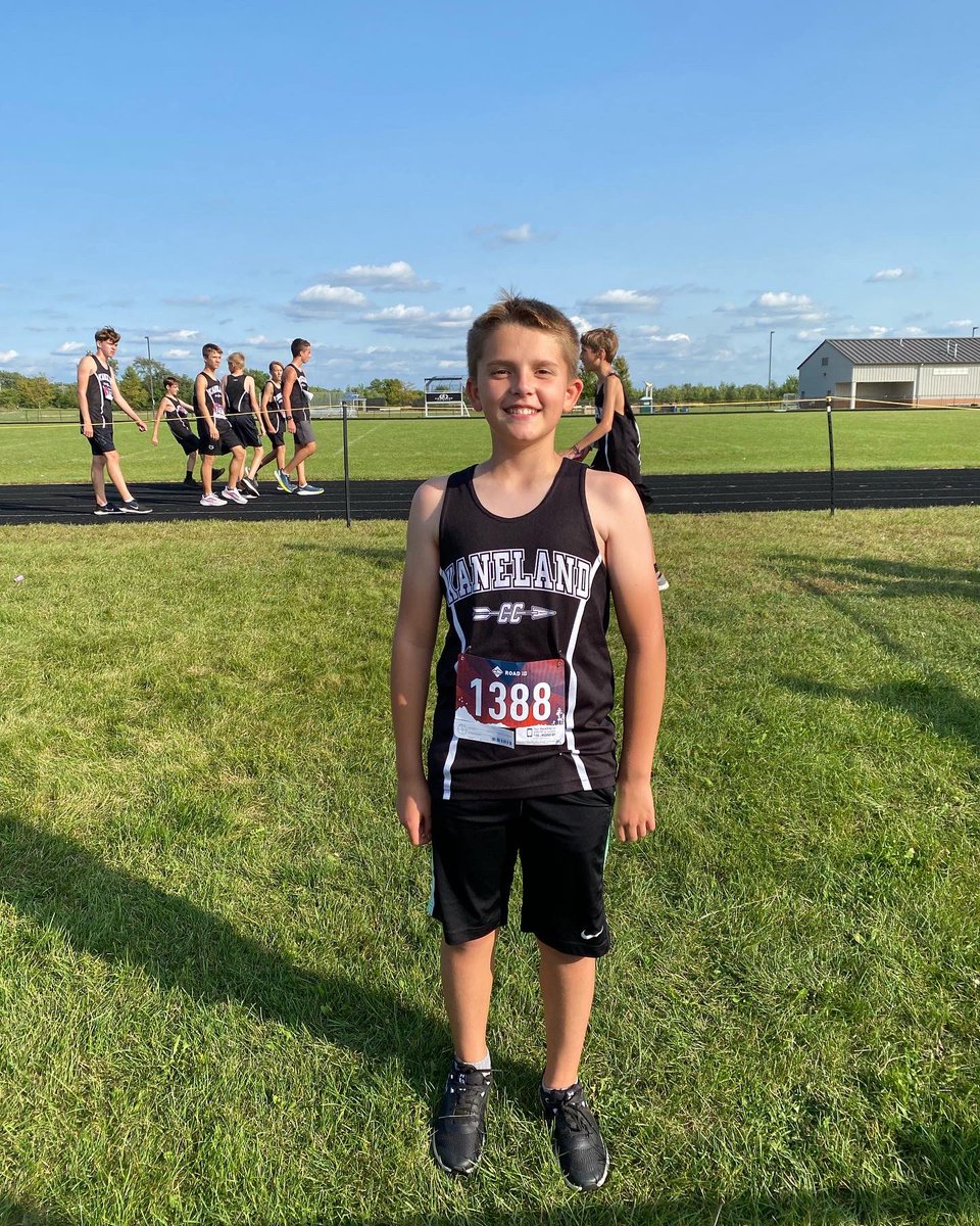 Matt_Teaches_Ss's tweet photo. So dang proud of this kid. First race (2miles) was timed at 22:45. Last race was 19:02. He learned a lot about himself this season. He never gave up! #KHMS #XCseason #prouddad https://t.co/SLBFVLuW6n