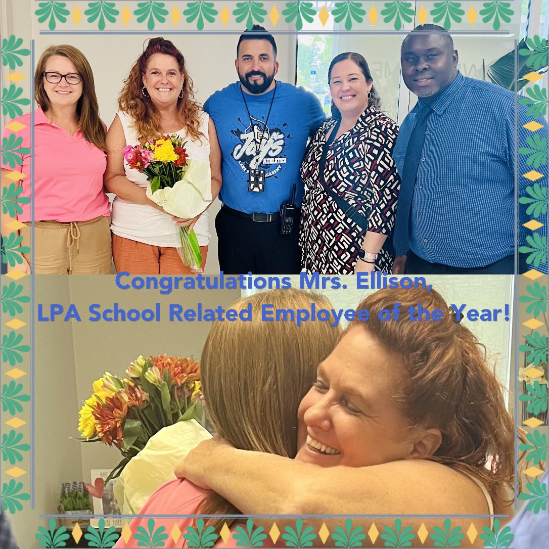 We were excited to announce our school related employee of the year, rookie teacher of the year, and the LPA teacher of the year today! Congratulations Mrs. Ellison, Miss Weiskopf, and Mrs. Elliott! Thank you for all you do for our Blue Jay family!