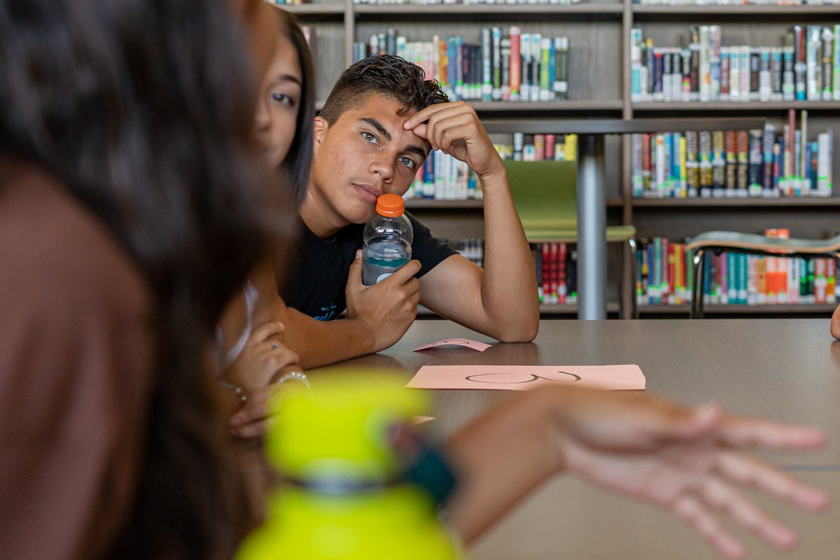 Creating conversation &amp; letting students lead, Eisenhower HS held a Hispanic Heritage Month Student Roundtable today. It was an excellent conversation about the students' experience &amp; what it means to be Hispanic. Students shared powerful sentiments! 

Great job, Eagles!