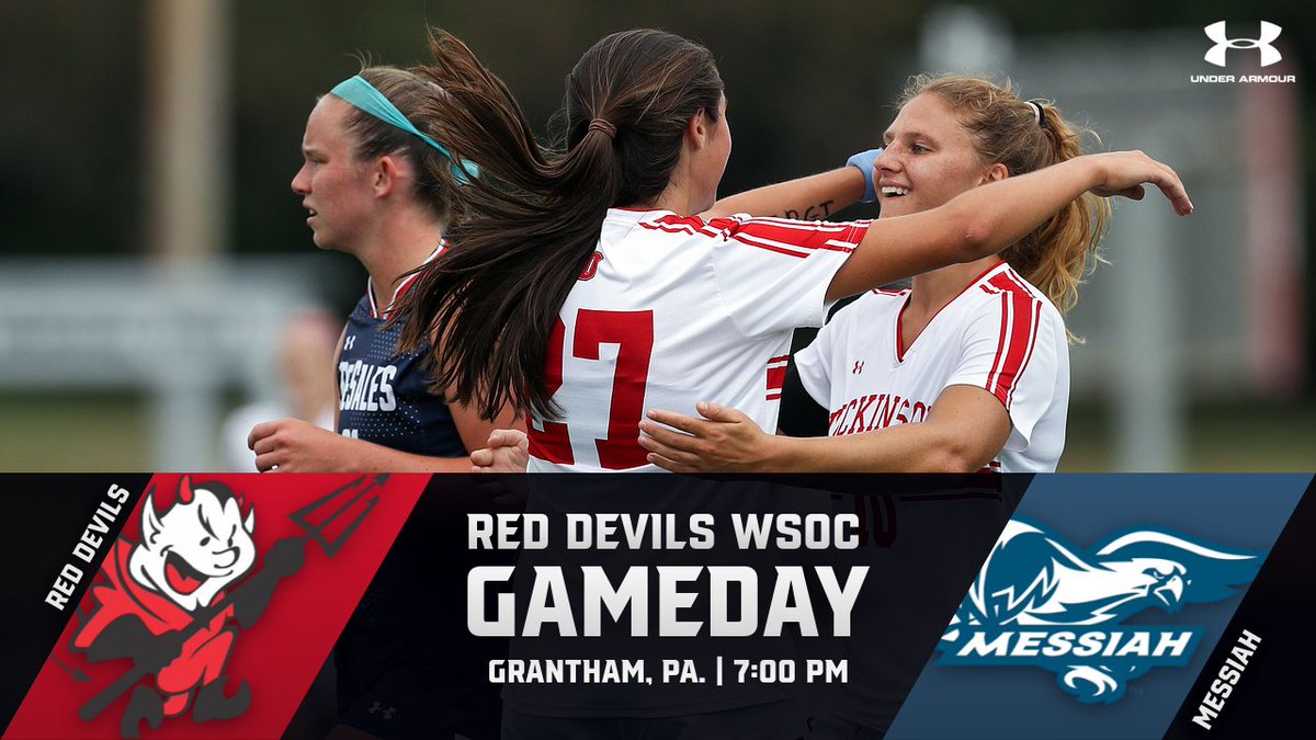 DsonRedDevils's tweet photo. RED DEVIL NATION @DickinsonWSoccr faces a tough road contest tonight! #DsonRedDevils #RISE #AllDevilsRise
📍 Grantham, Pa.
🆚 #2 @MessiahSports
⏰ 7:00 pm
🏟️ Shoemaker Field
📊 https://t.co/EhTPptjqMu
📺 https://t.co/V9wi739zll
📰 https://t.co/CYti2Gukwm https://t.co/iDkgvlHQQq