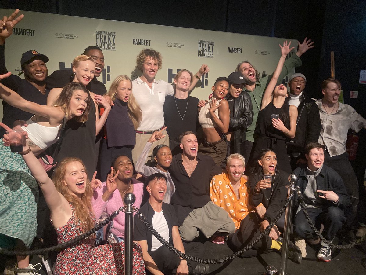 Incredible cast of ⁦<a href="/Rambertdance/">Rambert</a>⁩  and Steven Knight’s Peaky Blinders The Redemption of Thomas Shelby -
premiering tonight @ birmingham hippodrome - amazing talent and wonderful people!!