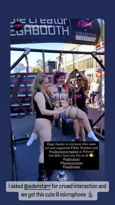I had such a blast performing with @AidenStarr and @iamfivestar rigging for the @filthyfemdom @Corruptioncorpx<a class="tags" href="/tag/aidenstarr">@aidenstarr</a>