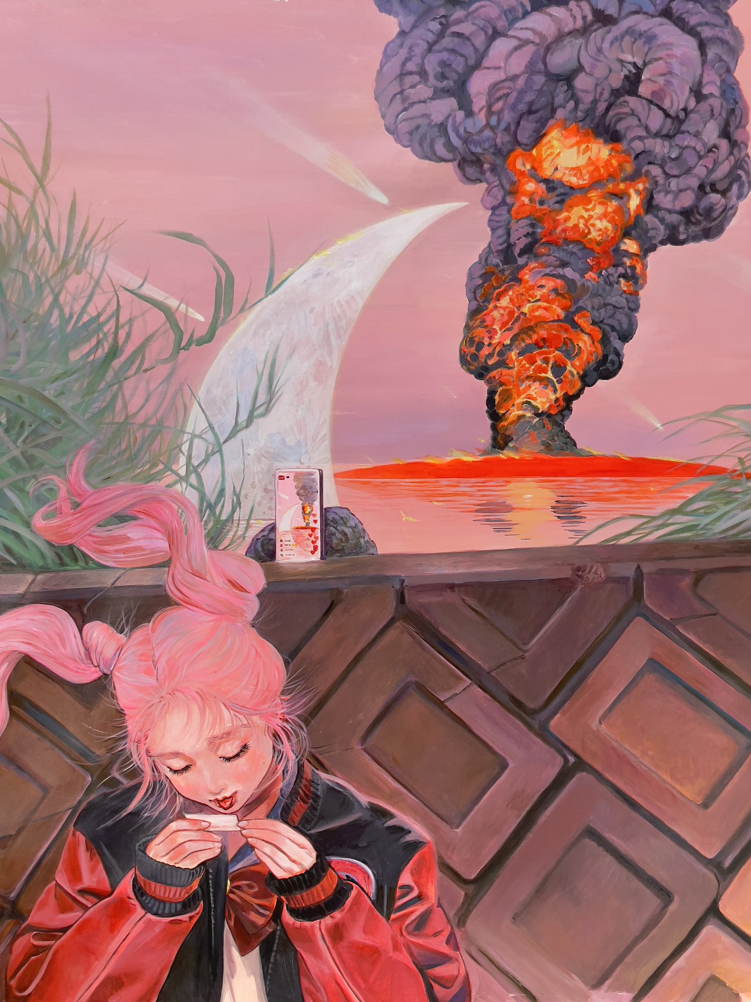 Little Thunder リトルサンダー on Twitter "Living Fast 2023 Acrylic on canvas