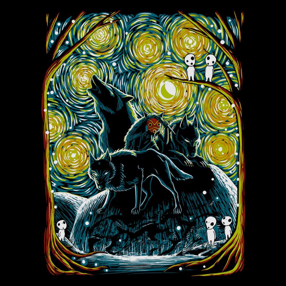 GhibIiAccount's tweet photo. Studio Ghibli x Starry Night (Van Gogh) https://t.co/jvTdLIb8at