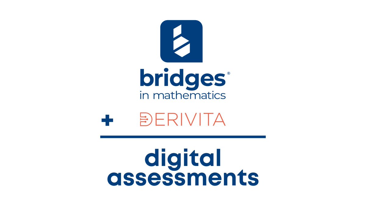 Bridges assessments are going digital! You can now auto-score, assign questions digitally and see results in real-time thanks to our partnership with Derivita, a provider of an all-in-one math learning platform. hubs.li/Q01ngDKN0 #MLCeducators