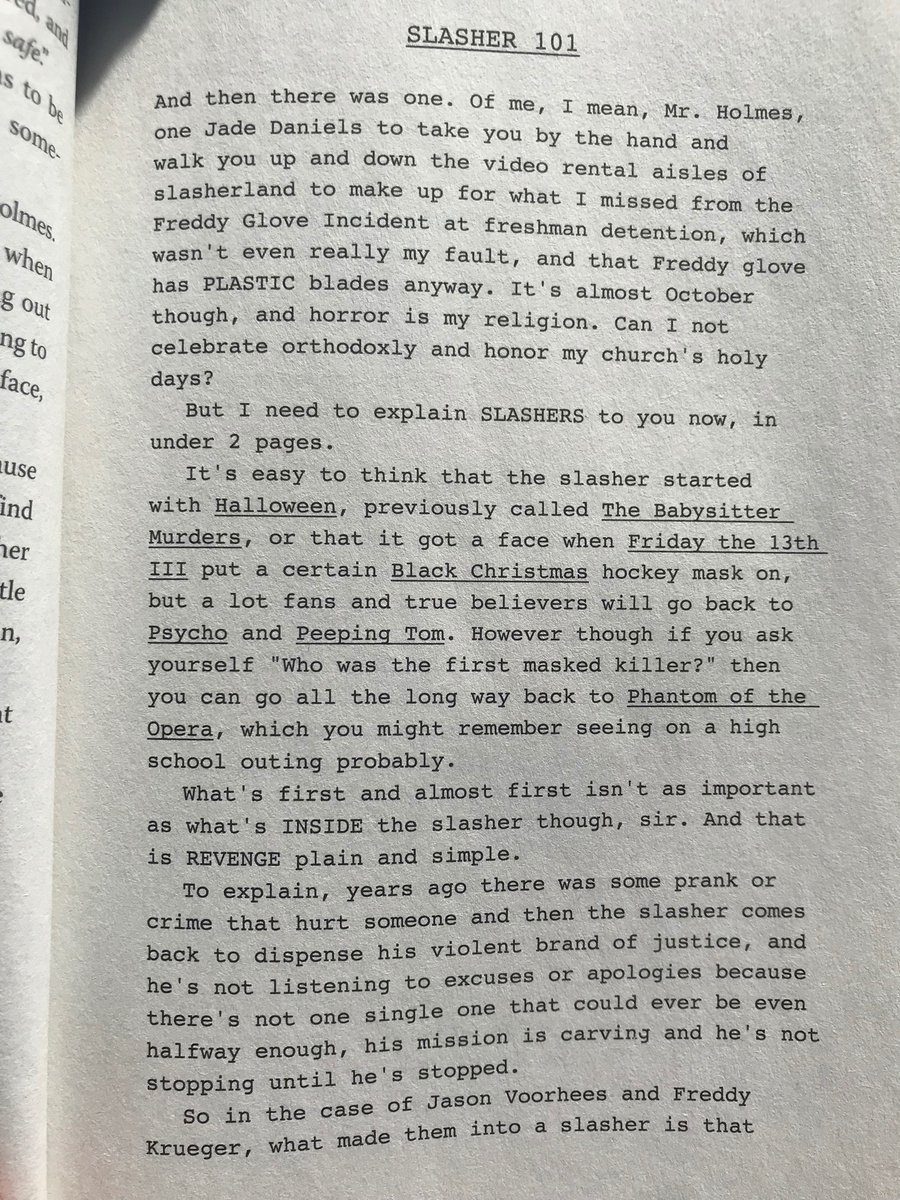 CodyNowack's tweet photo. @mcmichaelcarter 

For the eighth time, you HAVE to read this book! Just read the short “school assignment” that's shared from the MC.

(My Heart is a Chainsaw) https://t.co/jhMLmmbnyg