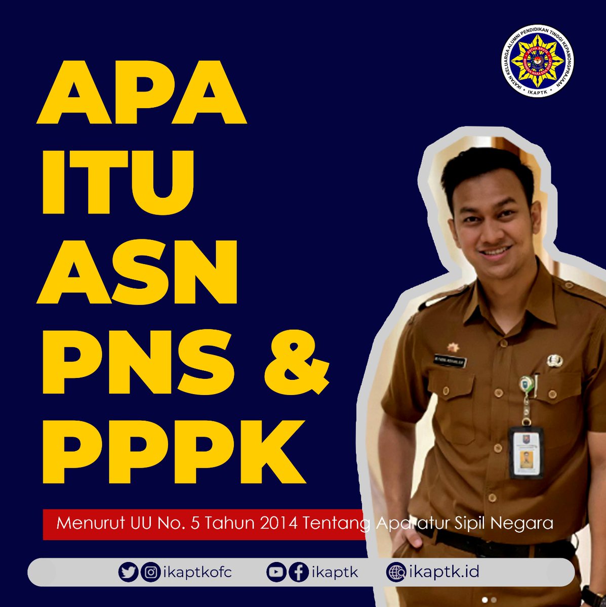 ikaptkid's tweet photo. Sudah tahu kah kaks definisi ASN secara tertulis di undang-undang? Jangan sampai salah definisi ya kaks. https://t.co/uRwSJ3VxQ3