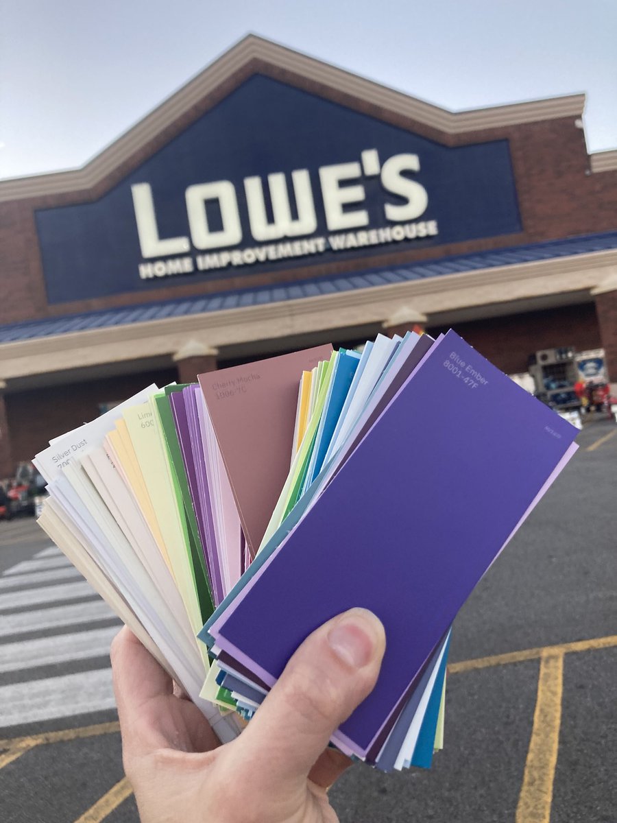 Thank you <a href="/Lowes/">Lowe's</a>!  There is going to be a great project that comes from this <a href="/EastRowanHS/">EastRowanHS</a> with our ExpERience East Day!  Paint Chips, Manners and Diversity all wrapped up in one project that will soon be displayed. #wEReast