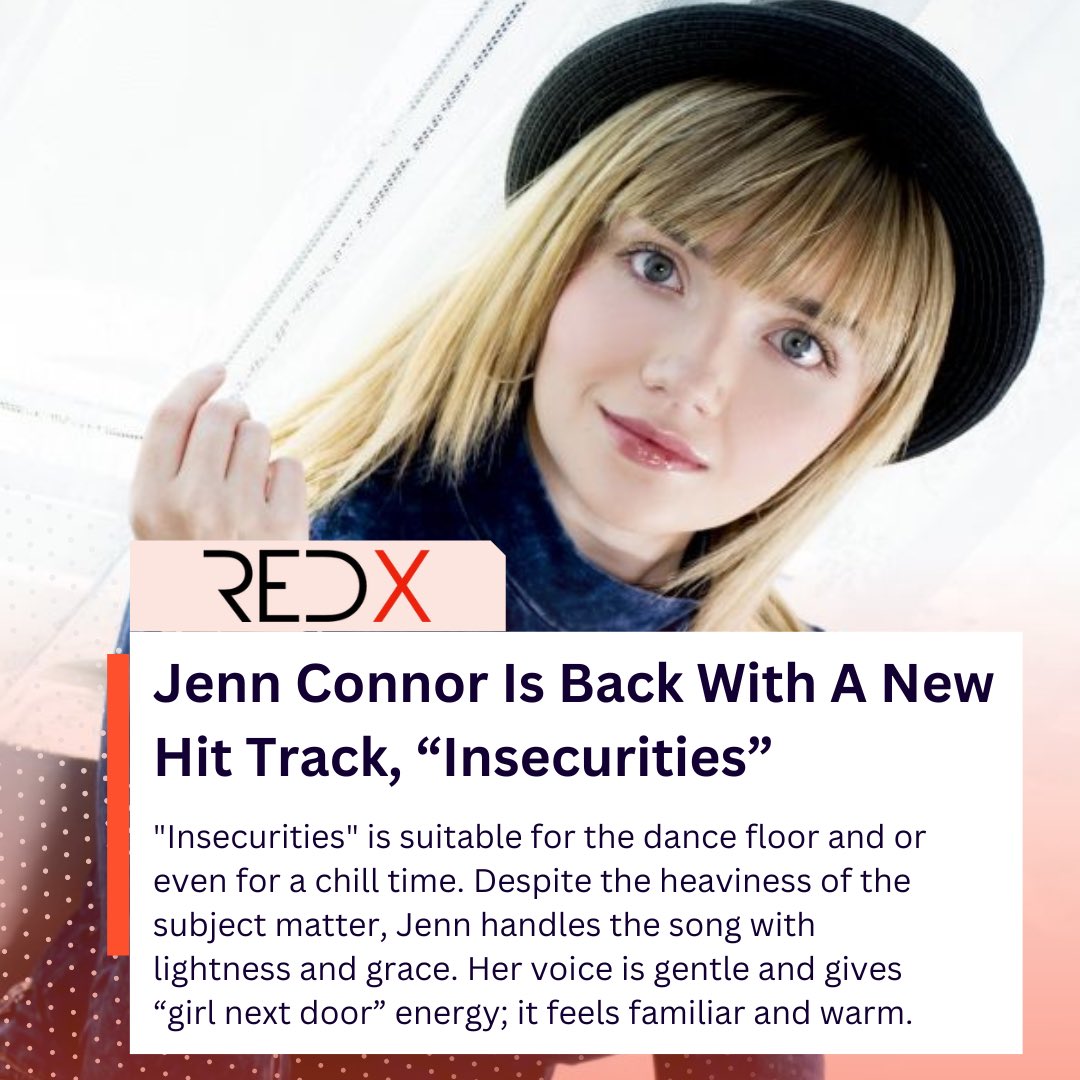 JennConnorMusic's tweet photo. Thank you so much Red X Magazine (@luisjorgerios) for the amazing review of my new single “Insecurities” 💕 I’m sooo happy you like the song and really appreciate your support! 

Check out the full article here: https://t.co/BI6skjkoOA

#musician #music #artist #popmusic #singer https://t.co/xYvP1iSfCi