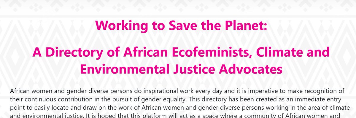 RaisingVoices's tweet photo. 📢Join the directory of African women and gender expansive persons in climate and environment justice work.
@amwaafrika has created a structured base on which to build a field of feminist climate and environmental justice actors.
Sign up here: https://t.co/dCqRW4Cxlk https://t.co/T354qpyaVi
