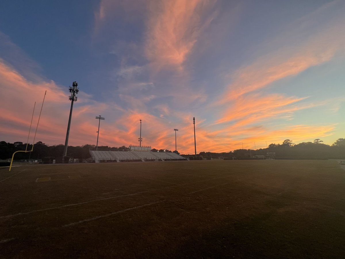 Our Stadium Field looking beautiful under the setting sun. 📷: <a href="/emabbate11/">Erin Abbate</a>