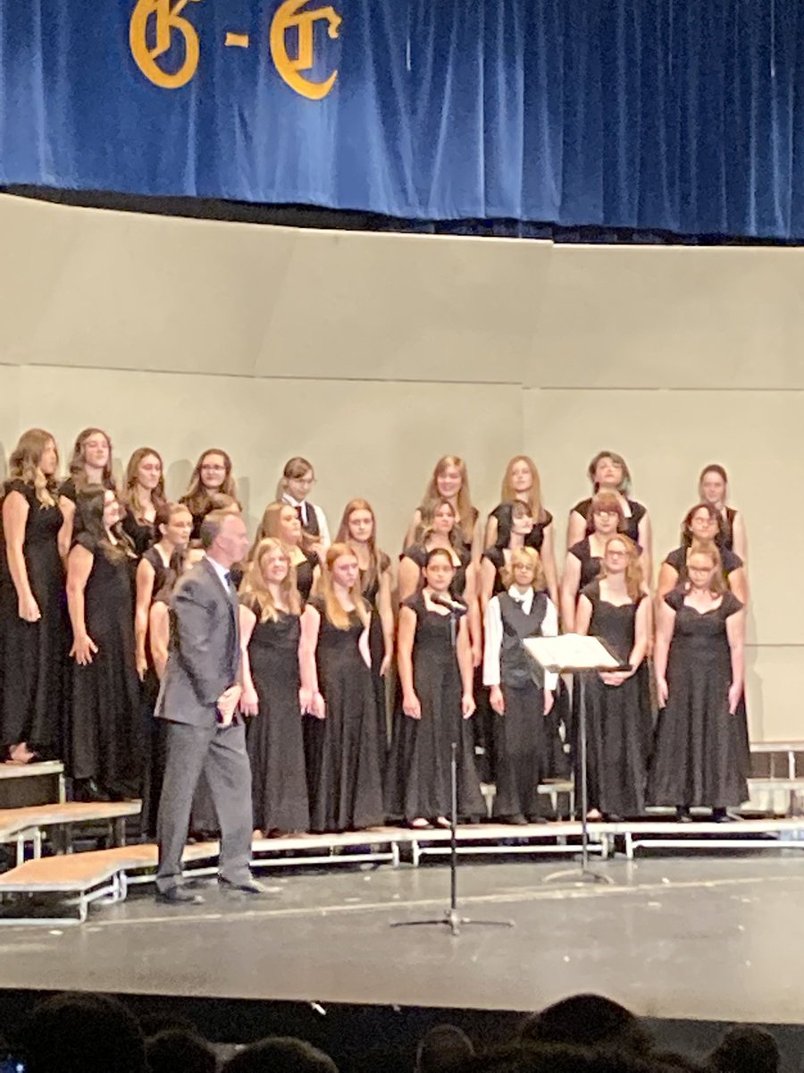 A great set of songs from the Treble Choir in their first ever concert <a href="/GreenfieldCHS/">Greenfield-Central</a>