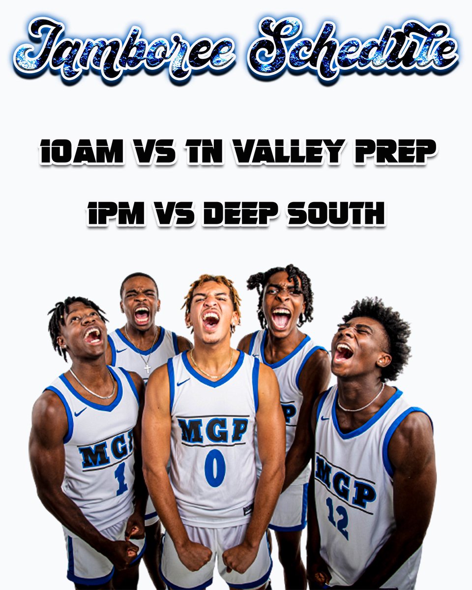 🚨COACHES🚨

Here’s our schedule for the jamboree this weekend! 

Come check us out!