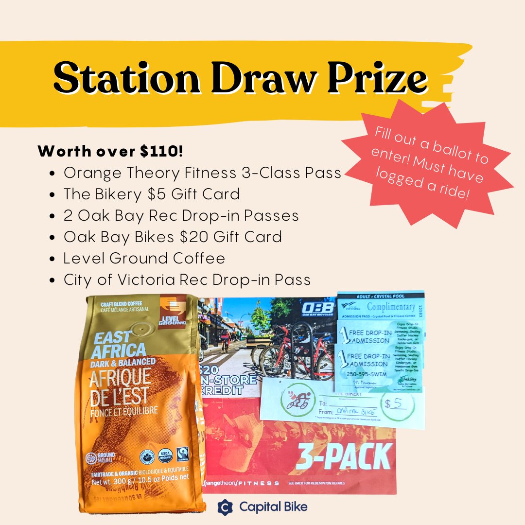 CapitalBikeCa's tweet photo. Stop by our third #GoByBikeYYJ Celebration Station at UVic on Tuesday, October 4th, from 7:45-9:45 AM for some FREE COFFEE, snacks, a one-time draw prize, bike mechanics, and more fun!

✅Register/Log in/Log Rides at https://t.co/Oj5TvlRv9R

#yyjbike #yyj https://t.co/isNp0Mn7zA