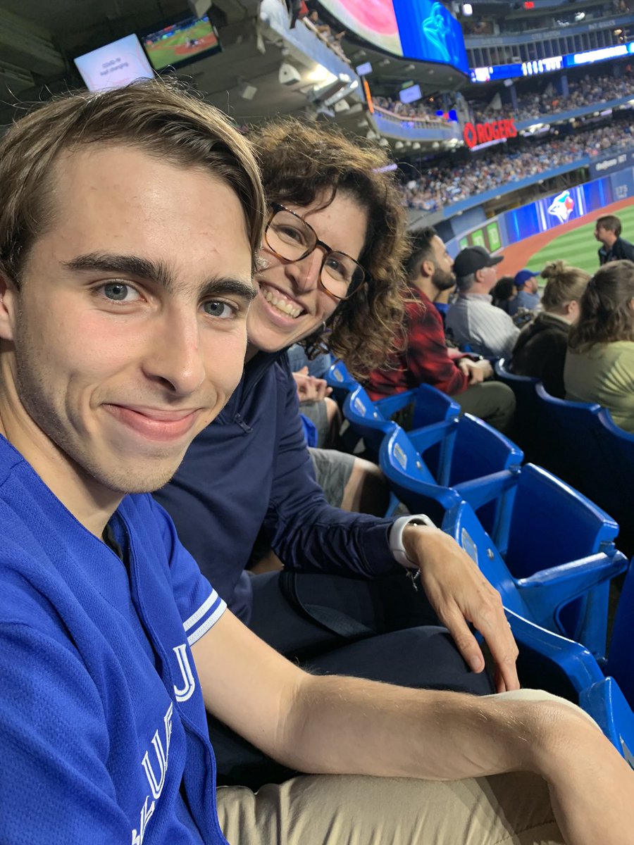 Happy Birthday Ben. Waiting for the Judge to hit 61 right to us. #judge #bluejays