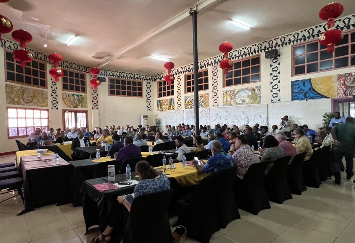 UNDP_Pacific's tweet photo. 🗣 Happening now! 

The 6th #Pacific Media Summit gets underway in #Honiara 🇸🇧 with media representatives from the region gathered to discuss digital transformation and how to turn threats into opportunities. @UNDP is pleased to support Day 1 of the Summit. 

#SDG16 #TAP #UNPRAC https://t.co/vhmyhtDqcF
