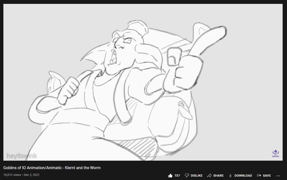winkuzz's tweet photo. Oh daaaaaaaang my Goblins of Io animation hit 10 k on YouTube! Makes me wanna work on more animations again, this was such a good project to do.
SOON.
Soon.
⬇️Link to YouTube Video below⬇️
#blender #goblinsofio #worldofio https://t.co/gyBAbKpS5T