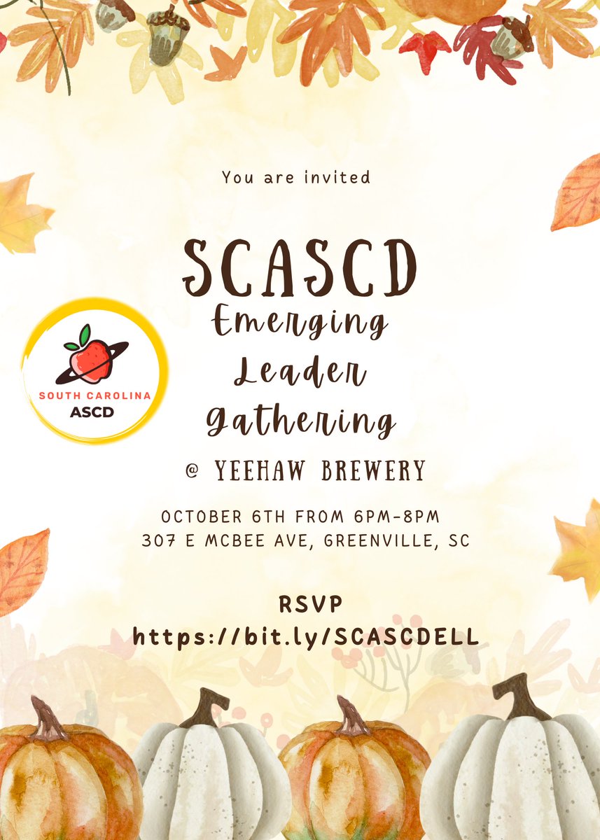Calling all former and current @SCASCD #EmergingLeaders! #loveSCschools