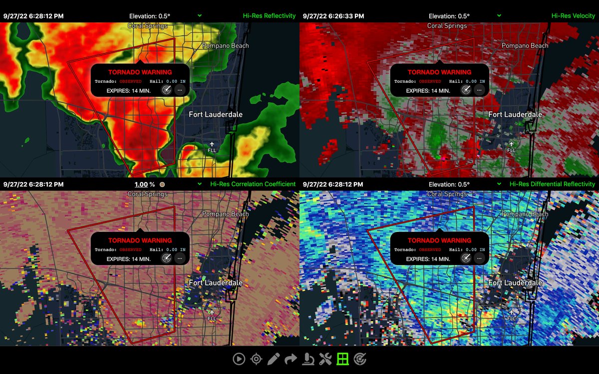 RadarOmega's tweet photo. 🌪️‼️ OBSERVED Tornado Warning continues for:
         - Davie FL
         - Plantation FL
         - Sunrise FL
 
Until 7:45 PM EDT  #FLwx
⚠️ There are 472,349 people included in this warning!

THIS IS A PARTICULARLY DANGEROUS SITUATION! TAKE COVER IMMEDIATELY! https://t.co/lcsMkW5pnS