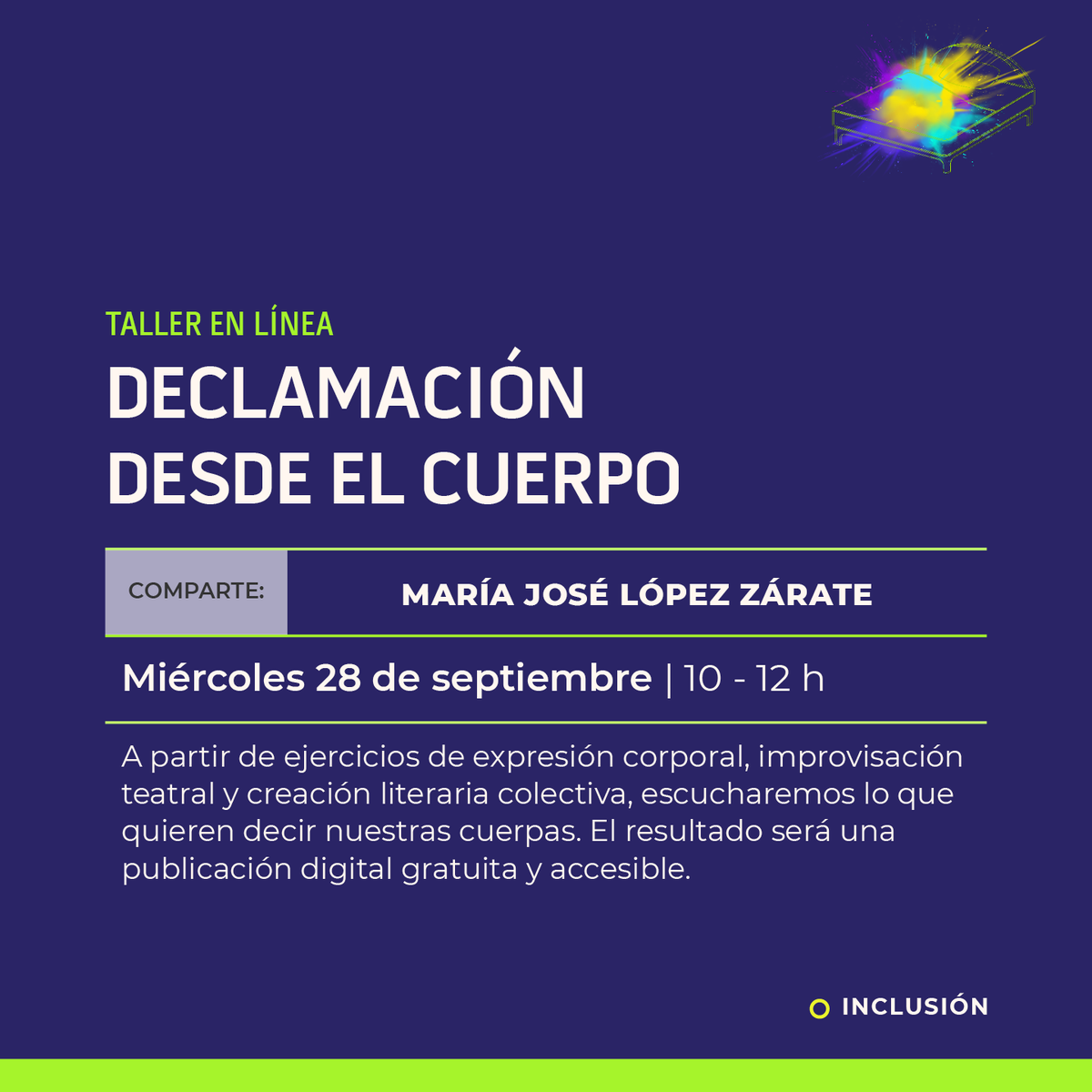MeteoritaDisca's tweet photo. El trauma se forma al guardar sensaciones en el cuerpo, las ideas posteriores a un evento y a las condiciones de salud también por sus consecuencias en el entorno, por ejemplo. Aprovechemos esta indagación a la que invitan la #ColectivaMeteorita y el 
@CCDmx https://t.co/2Z6DNdpVZk