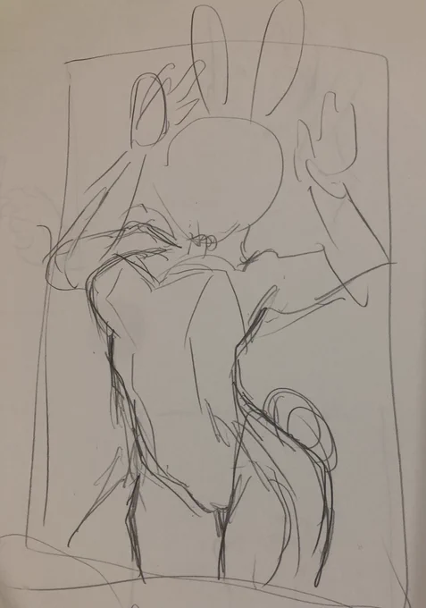 #このタグを見た人はラフ画とその完成絵を見せる※女体化注意ラフ残してるのこれくらいしかなかった 
