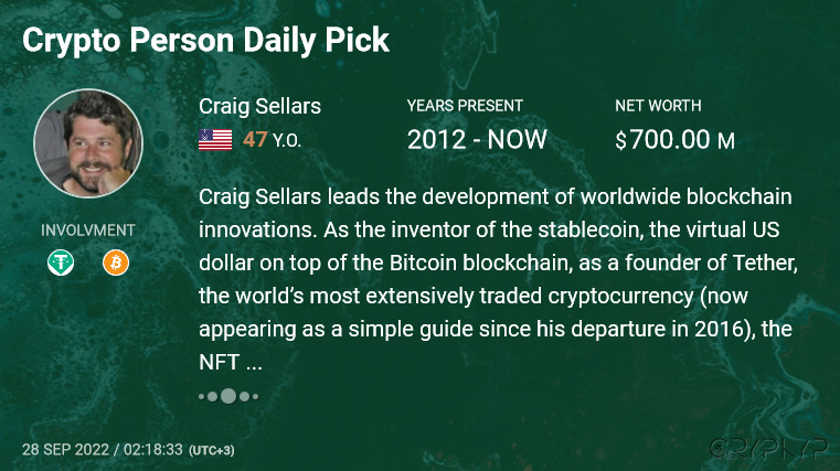 cryptoteka_io's tweet photo. π¦#CryptoPerson Daily Pick
Craig Sellars / @omnicraig
Is the inventor of the #stablecoin, as a founder of @tether, the #NFT with Eric Pulier at vAtomic Systems, and as the leader #Technologist of #Bitcoinβs @omni_layer.
https://t.co/d3PDEu5Nd5 https://t.co/CC8gUqQhZf