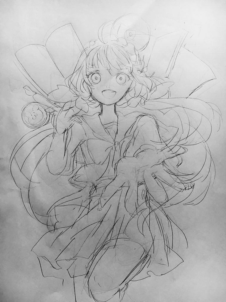 #このタグを見た人はラフ画とその完成絵を見せる
ぐんこみの時描かせていただいたメインビジュアル!
初めて依頼で描いた思い出深い絵なんだけど自分でも大好きな絵です☺️
