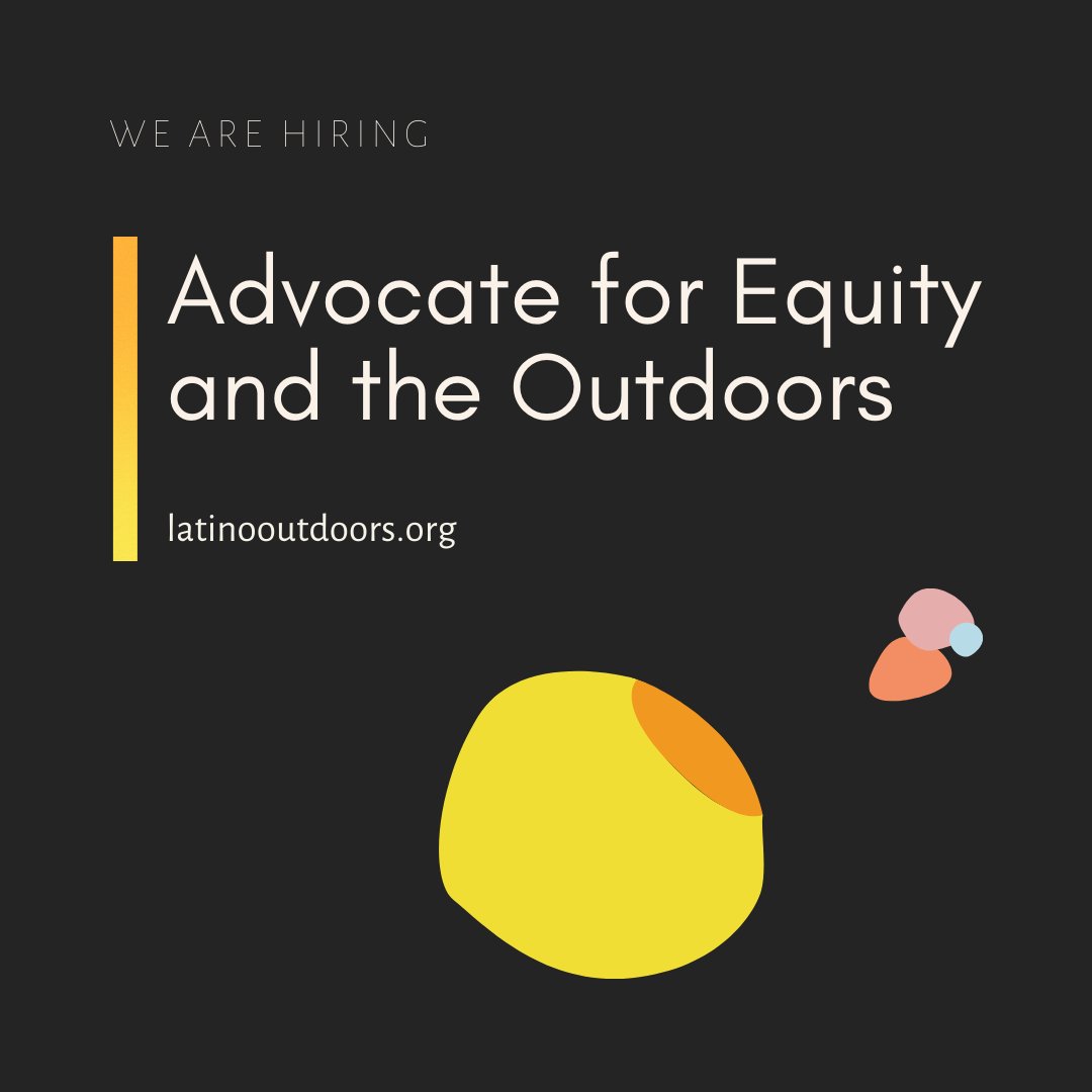 LO is hiring! As we continue to grow, we're looking to bring on an Advocate for Equity &amp; the Outdoors or Policy Advocate.

READ MORE &amp; APPLY BELOW:
➡️ bit.ly/LOPolicyAdvoca…

#CrecemosOutdoors #YoCuento