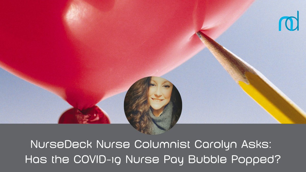 TheNurseDeck's tweet photo. For this week's post, our NurseDeck Columnist Carolyn discusses staffing shortages, the pay disparity between travel nurses and bedside nurses and recent downsizing "post-COVID"

Read more: https://t.co/DZHqvhEsBP

#NurseDeck #scrubsondeck #nursepay #nursingshortages #pandemicpay https://t.co/HdNlLGXoy6