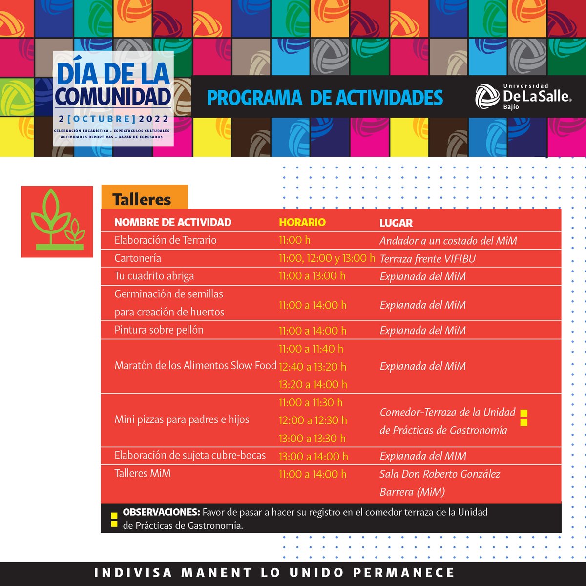 ULaSalleBajio's tweet photo. ¡Este domingo es nuestro #DíaDeLaComunidad! 🔴🔵

Ven y festeja con nosotros los #54DeLaSalleBJX 🥳 con un sin fin de actividades. 

👉Recuerda que la entrada es libre y para el público en general.

Consulta ahora el programa 👇
#SomosDeLaSalleBJX #54EnElBajío https://t.co/1wwF7Nq7w6