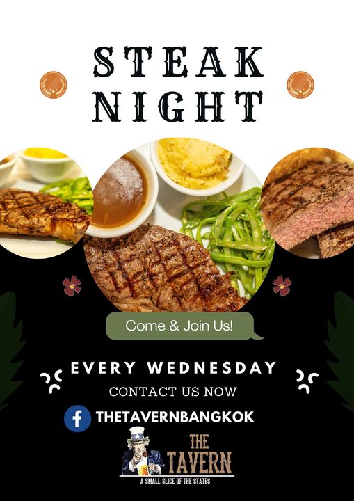 It's Steak Night at The Tavern on Sukhumvit Soi 4
