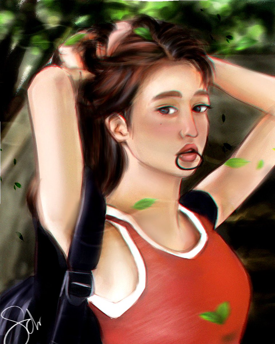 Won young from IVE.                                    #Wongyoung #IVE #digitalart #realism #Potrait #illustration #FANART #Artists
