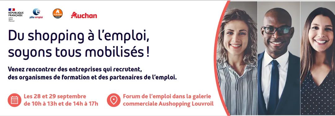 [Édition 2022] Pôle emploi Maubeuge Pasteur organise son deuxième forum en partenariat avec @Nhood_Corporate @AUCHAN_France 📢 28 et 29 septembre de nombreuses opportunités à pourvoir #formation #emploi #partenaires @swilmotte @BernardBaudoux