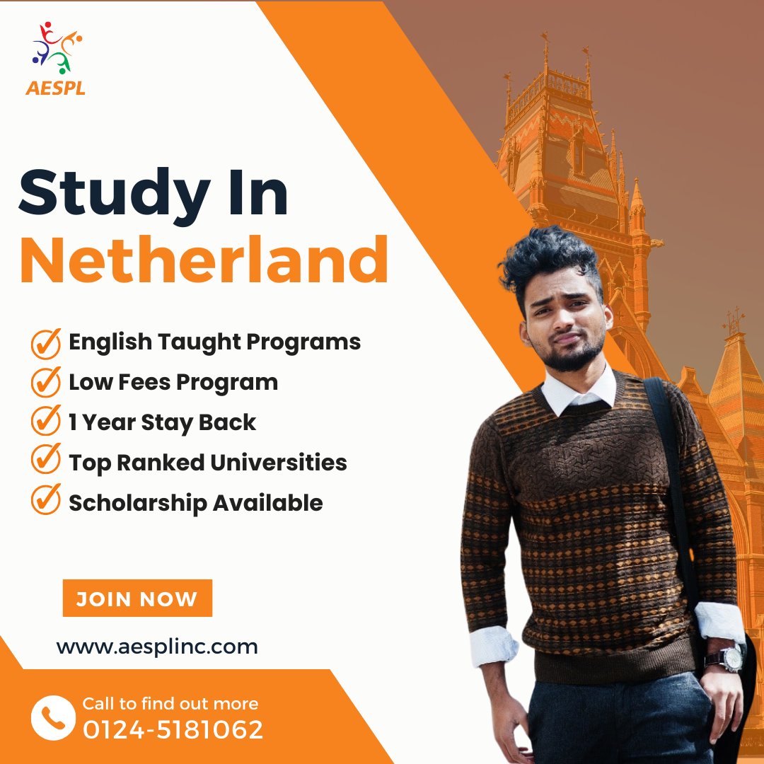 theaespl's tweet photo. Study in the Netherlands for a brighter and successful future. Ping Us will assist you with a free counselling session.
#studyabroad #abroadstudy #dreamuniversity #overseaseducation #internationaleducation #evreneducationconsultant #studynetherlands https://t.co/bQHSAfSurz