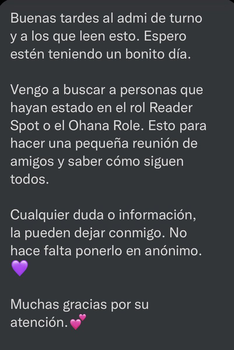 🐚; <a href="/Raven_OfAzarath/">𝐑𝐚𝐯𝐞𝐧</a> busca gente que haya estado en ese rol para hacer una reunión de amigos