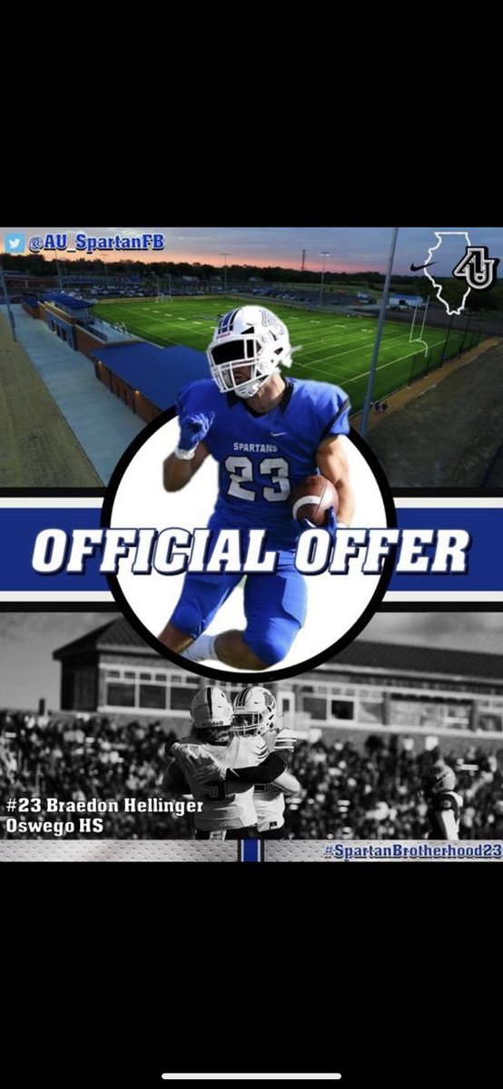 Thankful to say I have recieved my second offer to play at Aurora University!!! @DonBeebeNFL <a href="/AUCoachZim/">J.T. Zimmerman</a> <a href="/AU_SpartanFB/">Aurora University Football</a> <a href="/CooneyPanthers/">Brian Cooney</a>