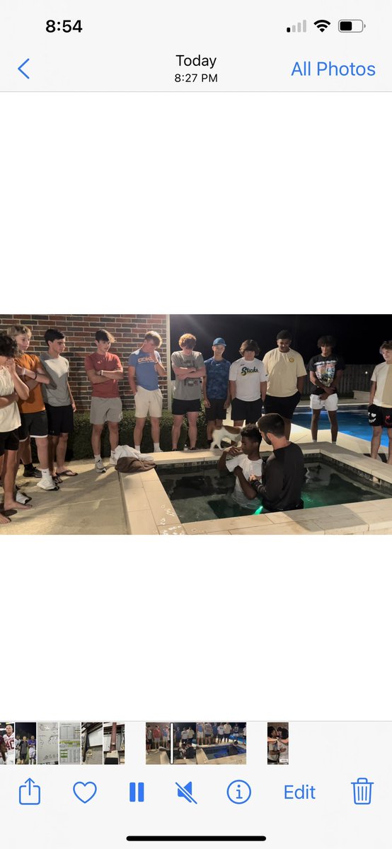 Josh Gibson (@joshgibson_pg) on Twitter photo Victory in Jesus! Coach Lee started a Bible study on Monday nights for our young men. It’s called Better Man. Tonight, a freshman named Caleb Jackson accepted Jesus as his savior. Coach Lee baptized Caleb with his teammates there as witnesses. Glory to God! <a href="/PGHawkFootball/">Pleasant Grove Football</a> Victory in Jesus! Coach Lee started a Bible study on Monday nights for our young men. It’s called Better Man. Tonight, a freshman named Caleb Jackson accepted Jesus as his savior. Coach Lee baptized Caleb with his teammates there as witnesses. Glory to God! <a href="/PGHawkFootball/">Pleasant Grove Football</a>
