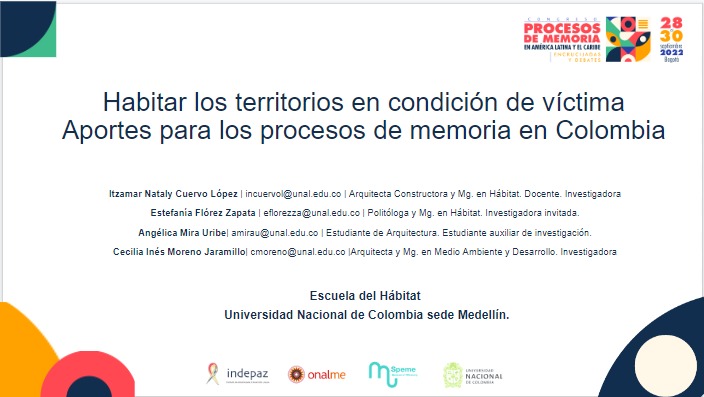 serterritorio's tweet photo. Mañana miércoles 28 de septiembre nos vemos en #CongresoMemoria20202, Mesa temática 10: Territorios víctimas. Salón 10, 10:00 a.m. Facultad Ciencias Humanas @UNALOficial @OnalmeColombia @humanasunal @VRI_UN https://t.co/FBrZ02ak6L
