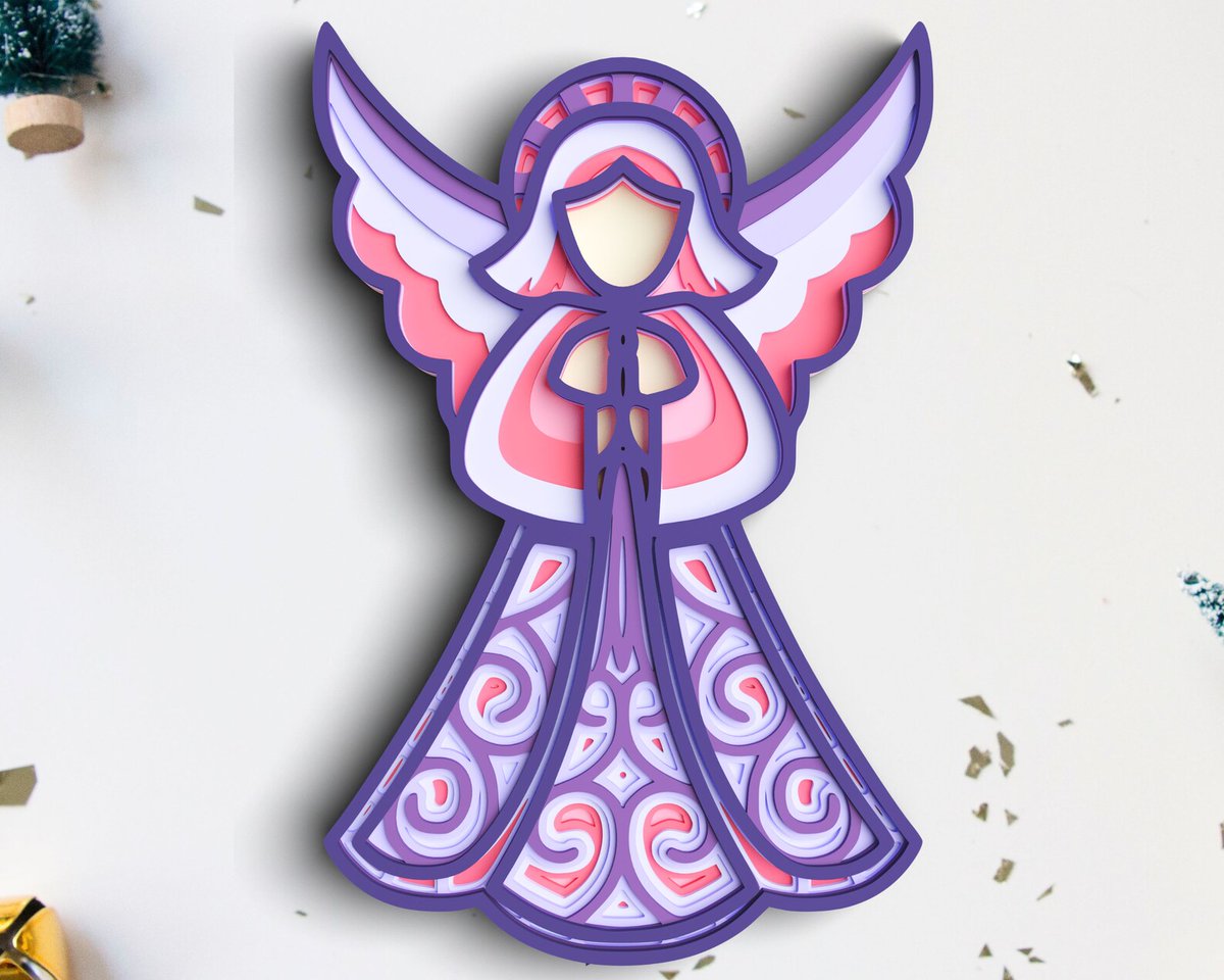 singh25nov's tweet photo. 3D Angel SVG DXF 7 Layer - Christmas Svg 3D Mandala Svg - Layered Mandala Svg files for Cricut, Laser Cut
 #3DAngel #MandalaSvg #LayeredMandalaSvg #SvgDxf #CricutLaserCut #layer #ChristmasSvg #Rishasart #EtsySeller

👉https://t.co/Dgndfamnjn https://t.co/RmkYngAKuo