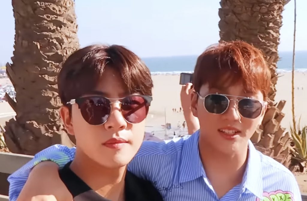 tigerjibeom's tweet photo. correct me if i am wrong but in 5 years have we ever heard story about them fighting? no right? always admire 3355 friendship 🥺 they need each other to complete themselves and joochan looks so calm when he is with jibeom 😊 https://t.co/YXBRr4sF0o