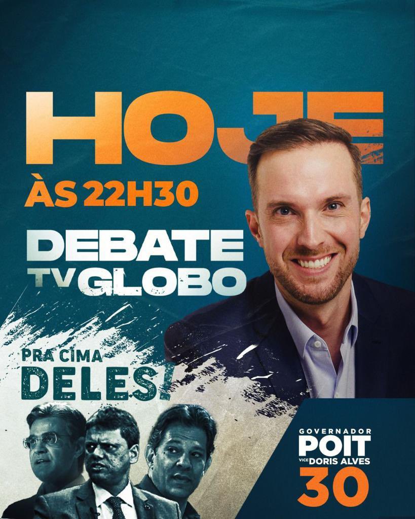 ViniciusPoit's tweet photo. O debate da Globo permitirá que eu me apresente a um público mais amplo.
Vou deixar claro que, mais que um político de Direita, sou direito, humano e civilizado.
Sei respeitar quem pensa diferente. Precisamos construir mais pontes e menos muros no Brasil.
#PoitNaGlobo https://t.co/H4ZjabwKc0